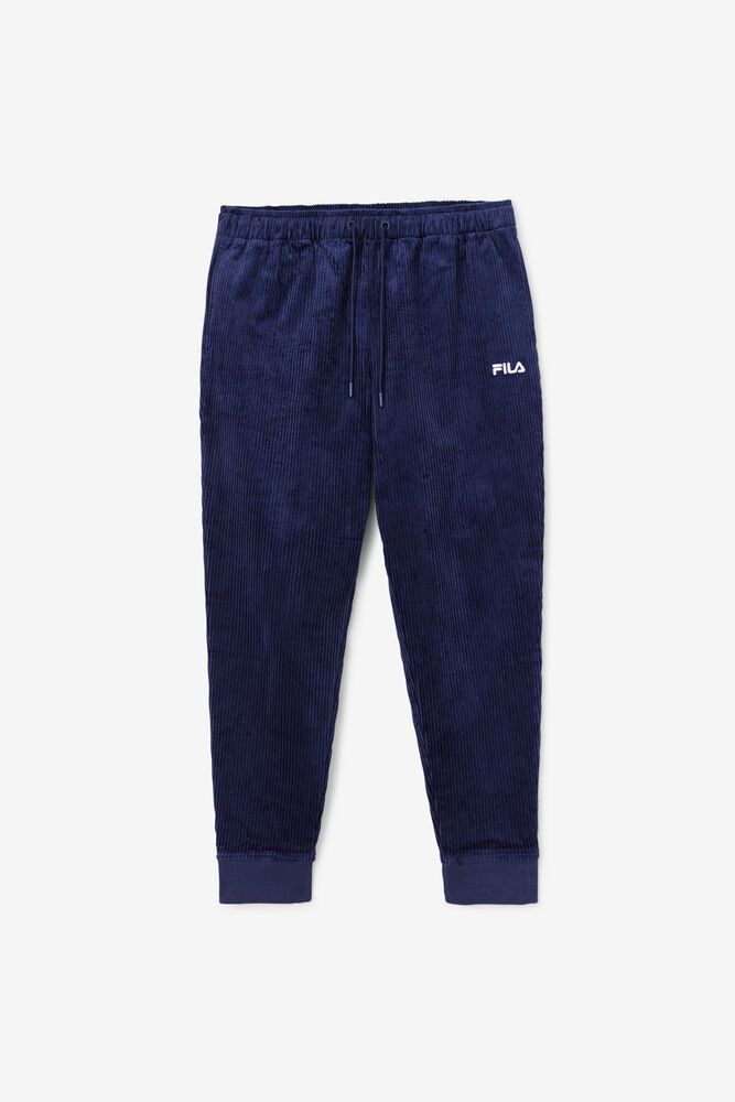 Pantaloni Fila Barbati Bleumarin Unnat Cord Joggers NKLA-52479